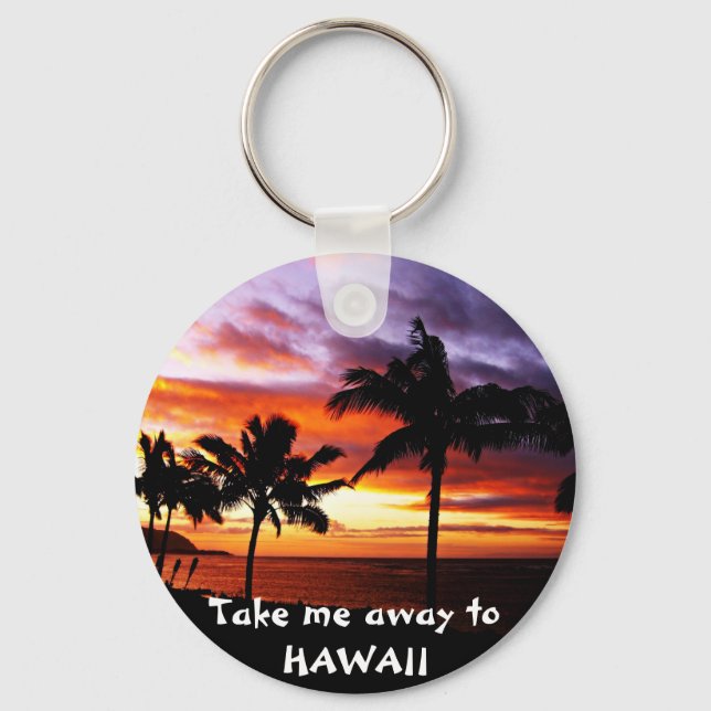 Hawaiian Sunset Keychain (Front)