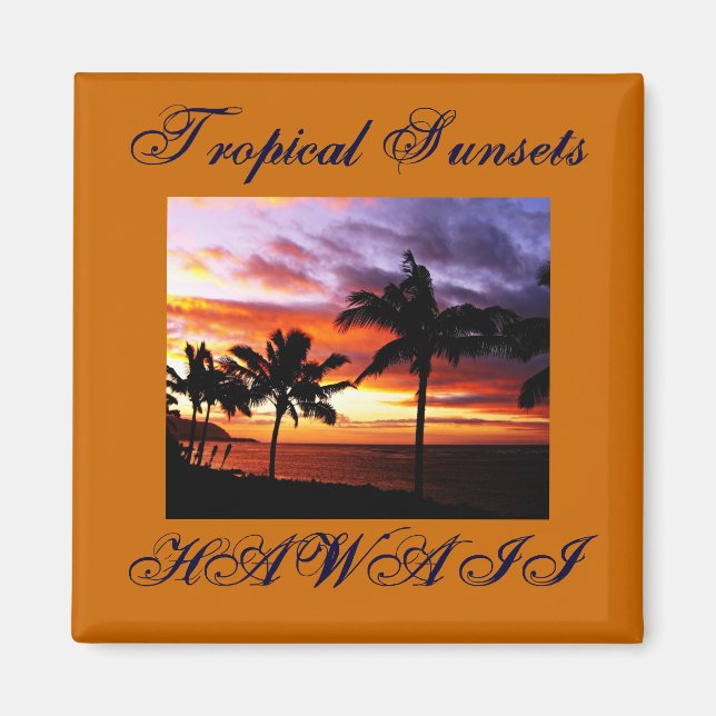 Hawaiian Sunset Magnet (Front)