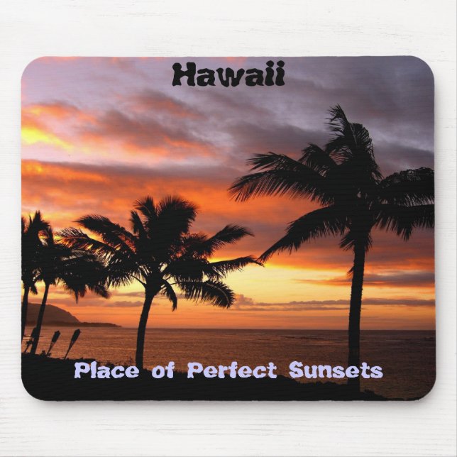 Hawaiian Sunset Mouse Pad (Front)