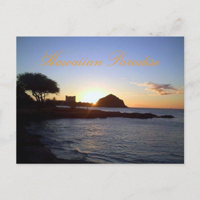 Hawaiian Sunset Postcard (Front)