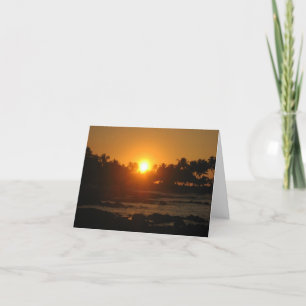 Hawaiian Sunset Thank You Card