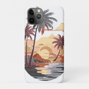 Hawaiian sunset with palm tree. Case-Mate iPhone case