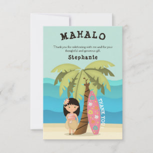 Hawaiian Surfer Girl Invitation