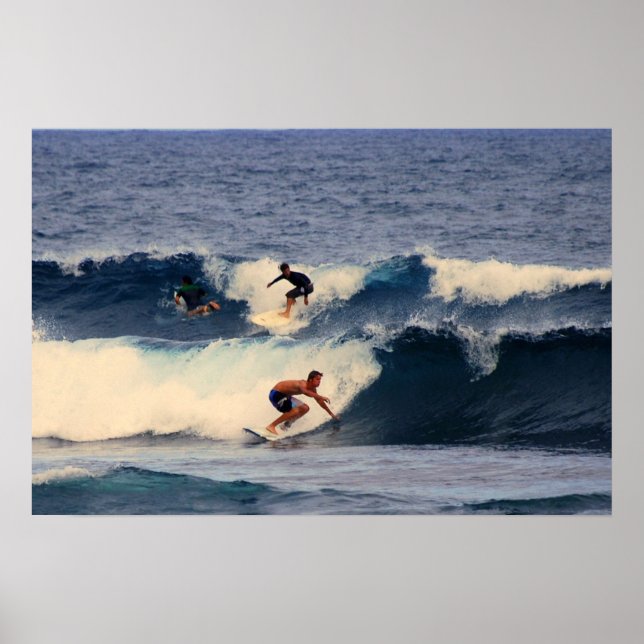 Hawaiian Surfers Print (Front)