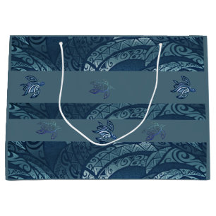 Hawaiian Tapa and Honu Gift Bag