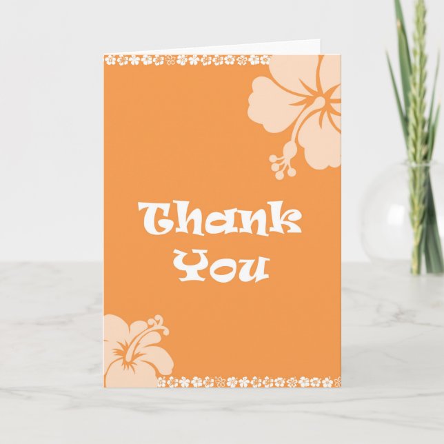 Hawaiian Thank You Card (Front)