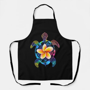 Hawaiian Tie Dye Sea, Turtle Hawaii for men women Apron