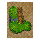 Hawaiian Tiki Lauhala Card