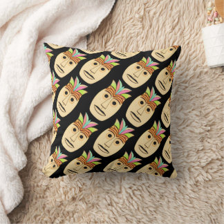Hawaiian Tiki Mask Cushion