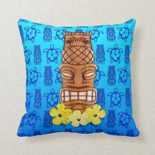 Hawaiian Tiki Mask Cushion