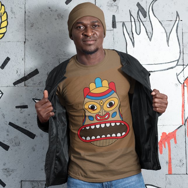 Hawaiian Tiki Mask T-Shirt (Creator Uploaded)