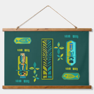 Hawaiian Tiki Party Hanging Tapestry