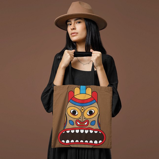 Hawaiian tiki tote bag (Creator Uploaded)