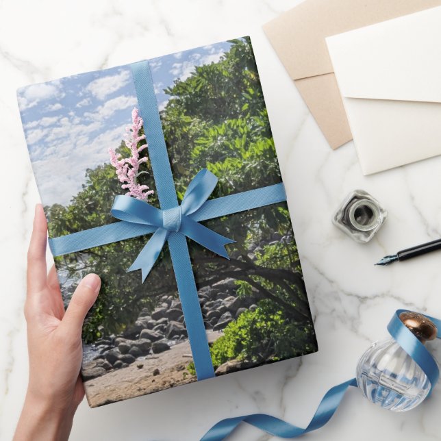 Hawaiian Tree Landscape Photo  Wrapping Paper (Gifting)