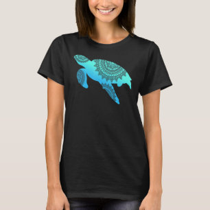 Hawaiian Tribal Sea Turtle Tattoo Style Turtle T-Shirt