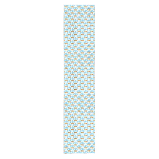 Hawaiian Tribal Sea Turtles Short Table Runner (Front)