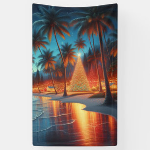 Hawaiian/Tropical Christmas  Banner