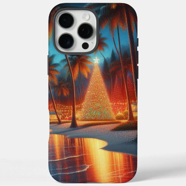 Hawaiian/Tropical Christmas  Case-Mate iPhone Case (Back)