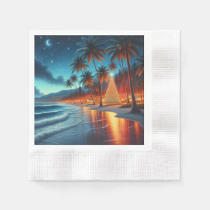 Hawaiian/Tropical Christmas Napkin