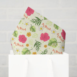 Hawaiian Tropical Floral Decoupage Tissue Paper