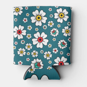 Hawaiian tropical floral wallpaper: abstract desig can cooler