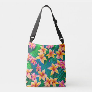 Hawaiian Tropical Flower Pattern  Crossbody Bag