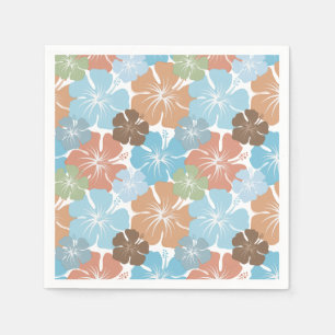 Hawaiian Tropical Hibiscus Flowers Napkin