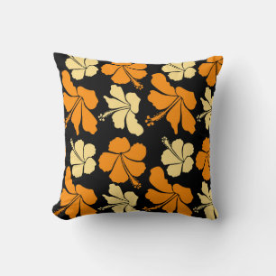 Hawaiian tropical natural floral seamless pattern cushion