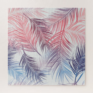 Hawaiian Tropical Palms: Stylish Seamless Jigsaw Puzzle