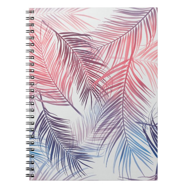 Hawaiian Tropical Palms: Stylish Seamless Notebook (Front)