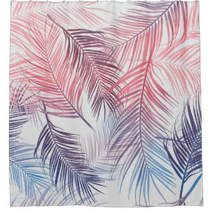 Hawaiian Tropical Palms: Stylish Seamless Shower Curtain
