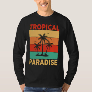 Hawaiian Tropical Paradise Hawaii Pineapple Tiki T-Shirt