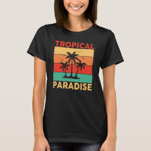 Hawaiian Tropical Paradise Hawaii Pineapple Tiki T-Shirt