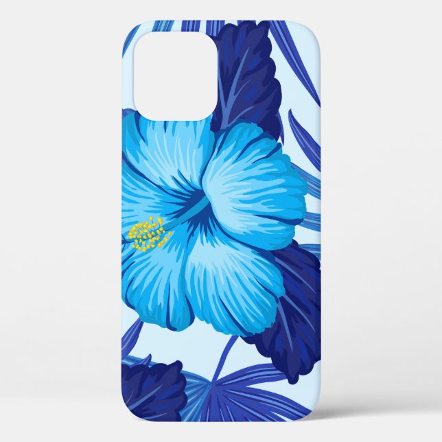 Hawaiian tropical plants, hibiscus pattern. Case-Mate iPhone case (Back)
