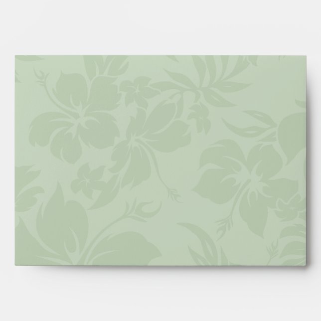 Hawaiian Tropical Plumeria Matching Envelopes (Front)