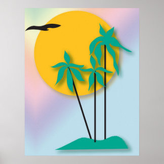 Hawaiian Tropical Poster