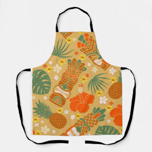 Hawaiian Tropical Print Apron