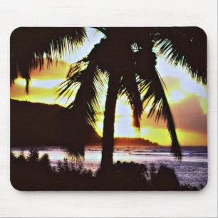 Hawaiian Tropical Sunset Mousepad