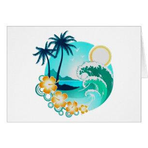 HAWAIIAN TROPICAL SURF ART