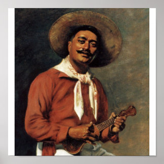 Hawaiian Troubadour, oil on canvas Poster