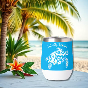 Hawaiian Turtle-Fisherman Aesthetic-Light Blue