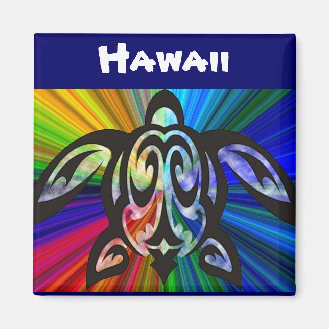 Hawaiian Turtle Honu magnet (Front)