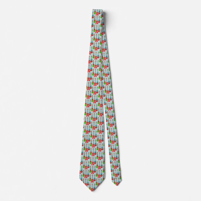 Hawaiian Ukulele Island Music Tie (Front)