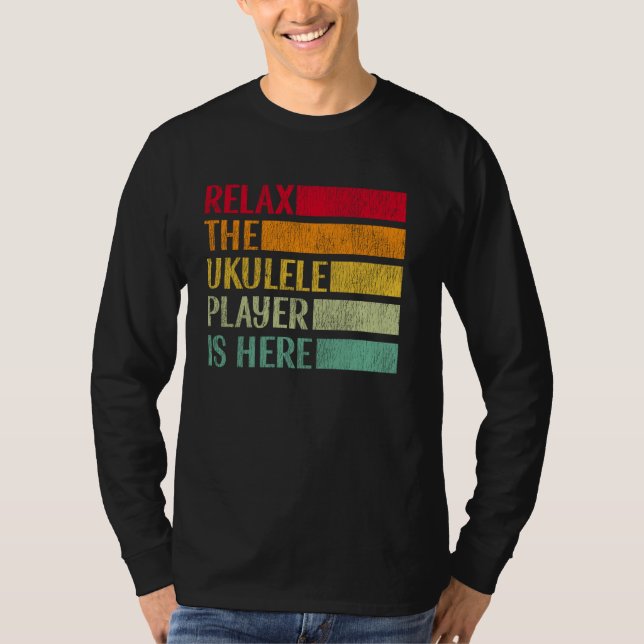 Hawaiian Ukulele Uke Ukulele Mode On T-Shirt (Front)