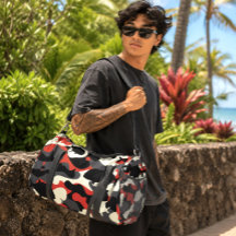 Hawaiian Ulua Papio Camo Red Black