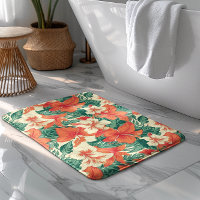 Hawaiian vibe aesthetic tropical flowers pattern