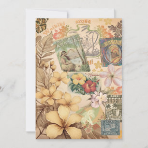 Hawaiian Vintage Scrapbook Page 1 Holiday Card