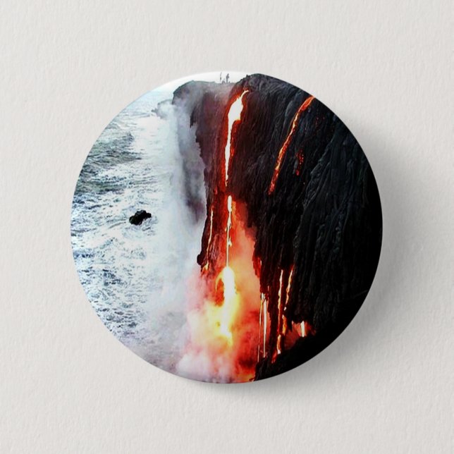 Hawaiian Volcano Button (Front)