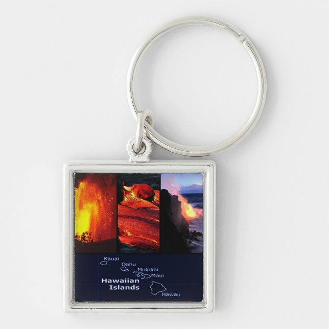 Hawaiian Volcano Key Ring (Front)
