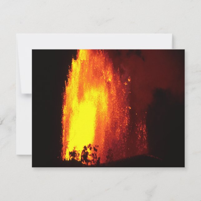 Hawaiian Volcano Lava Invitation (Front)